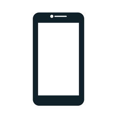 Mobile smartphone electronic device, isolated flat icon vector illustration graphic design.