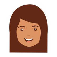 woman avatar isolated icon design
