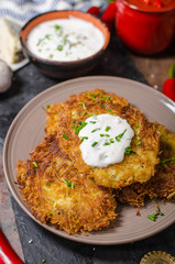Fried potato pancakes