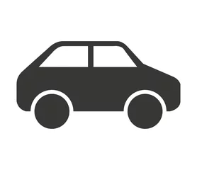 Deurstickers auto voertuig geïsoleerd pictogram ontwerp © Gstudio