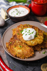 Fried potato pancakes
