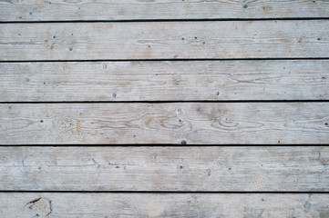 Fototapeta na wymiar Wooden beach boardwalk with sand for texture or background