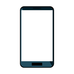 Mobile smartphone isolated flat icon, vector illustration graphic design.