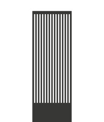 building front isolated icon design