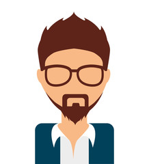 man avatar isolated icon design