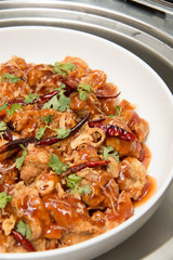 Sweet sour chicken asian cuisine