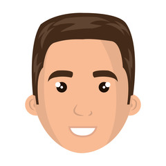 Young male cartoon design, vector illustration graphic icon.
