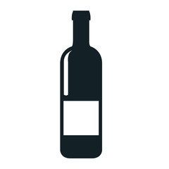 Wine theme icon design in black and white colors, vector illustration graphic design.