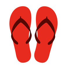 flip flops isolated icon design
