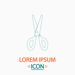 Scissors computer symbol