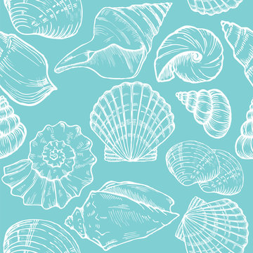 sea shells seamless