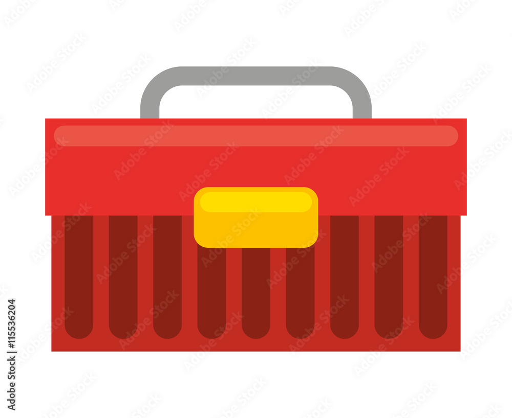 Poster tool box isolated icon design