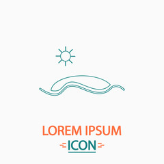 Obraz premium Island computer symbol