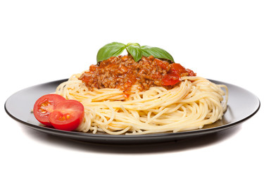 Traditional spaghetti bolognese