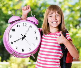Girl back to school