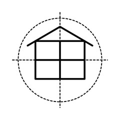 floor plan  isolated icon design