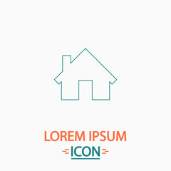 Home computer symbol