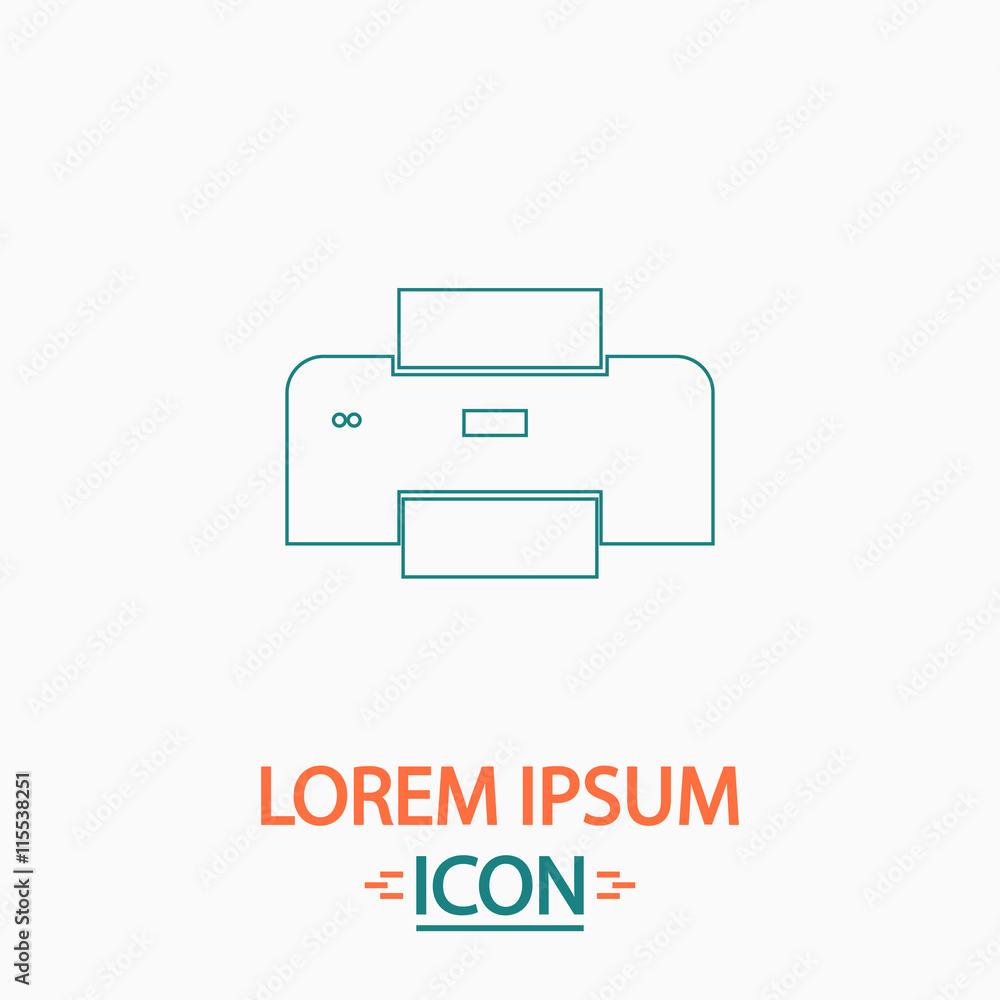 Poster print computer symbol