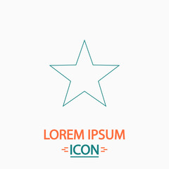 Obraz premium Clasic star computer symbol