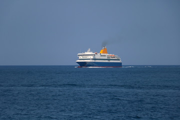 Ferry boat in the sea