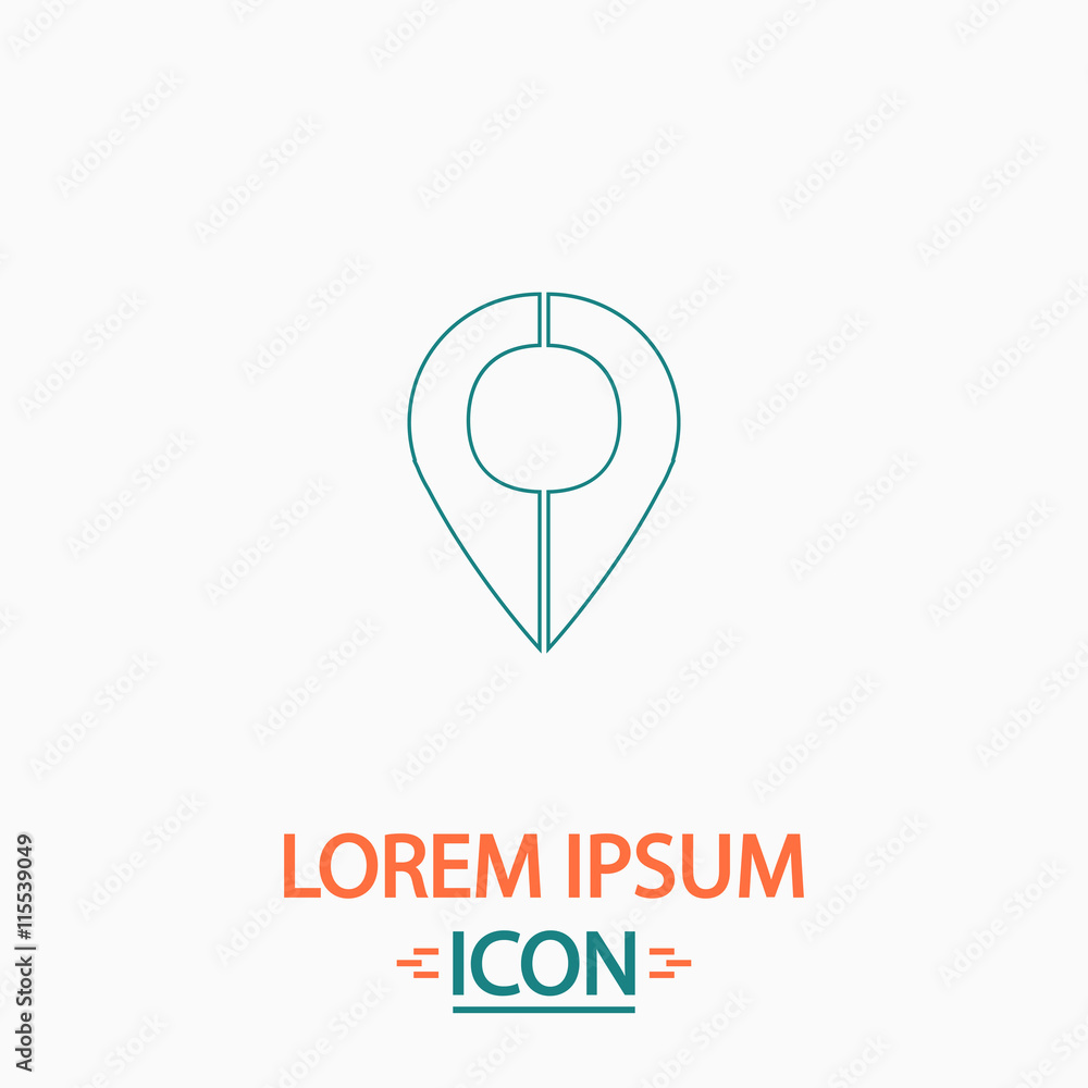 Poster marker computer symbol
