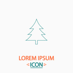 Fototapeta premium christmas tree computer symbol