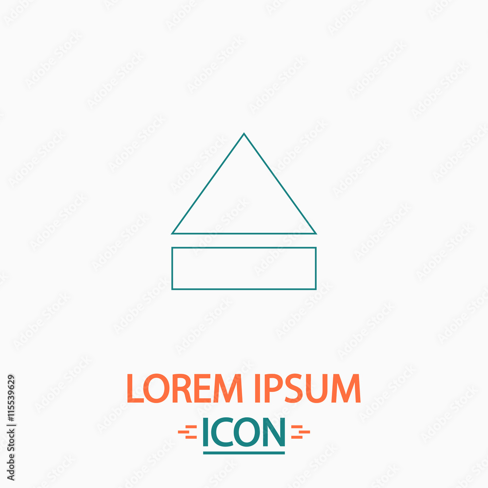 Poster eject computer symbol