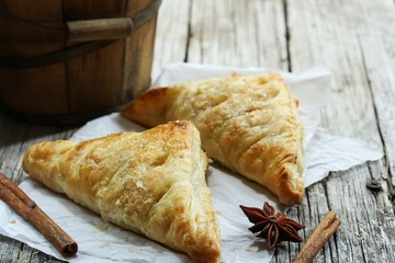 Apple Turnovers, selective focus