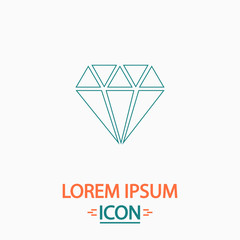 Fototapeta premium Diamond computer symbol