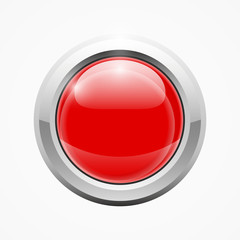 Red brilliant round web button