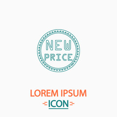 New Price computer symbol