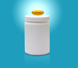 Medical jar capsulas omega-3