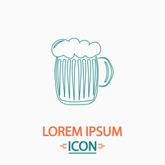 foamy beer computer symbol