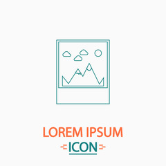 Mountains computer symbol