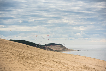 View of The Duna of Pyla, Aquitaine, France