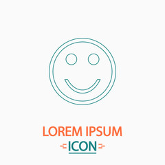 Happy face computer symbol