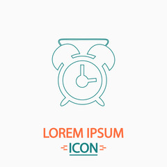 alarm clock computer symbol