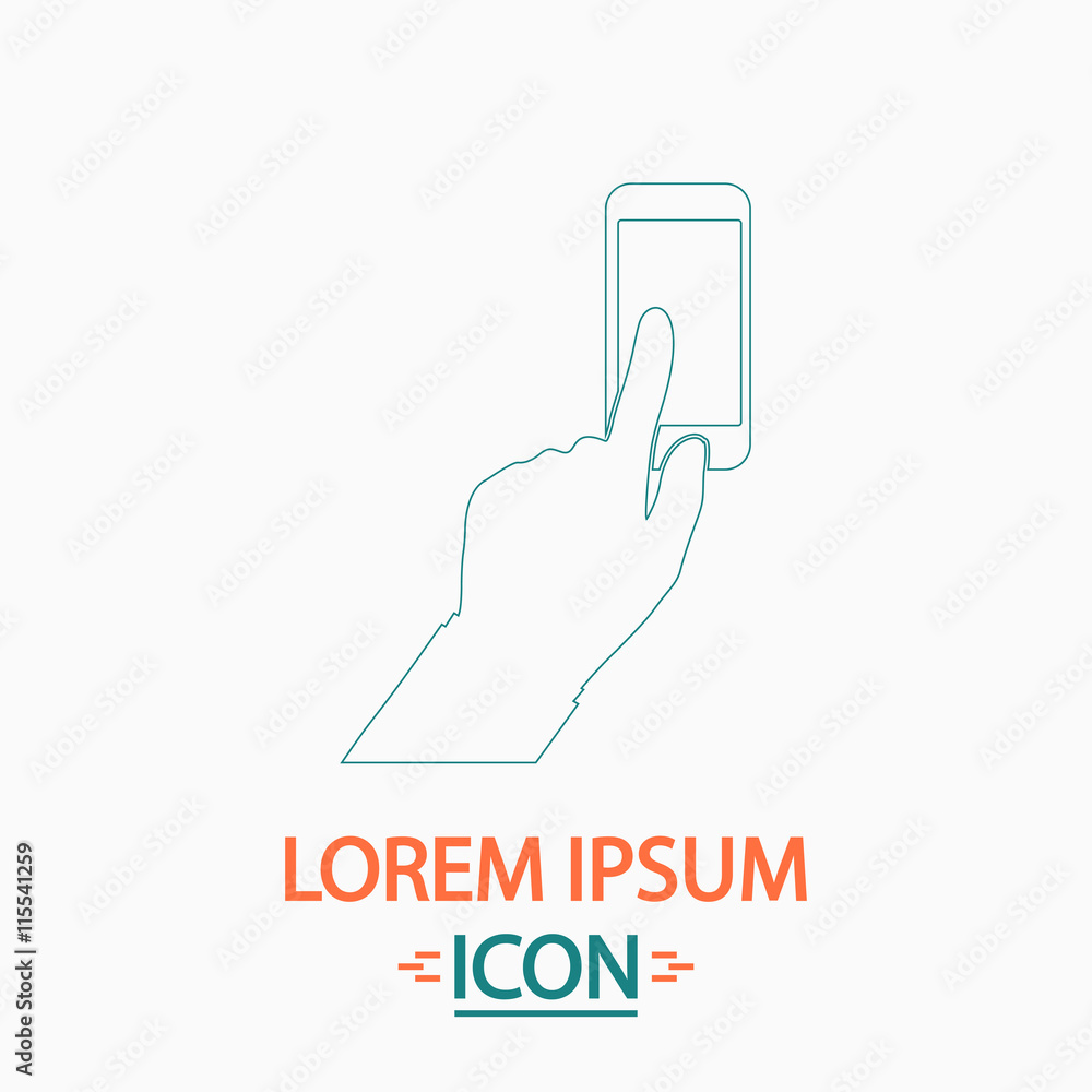 Poster use phone computer symbol