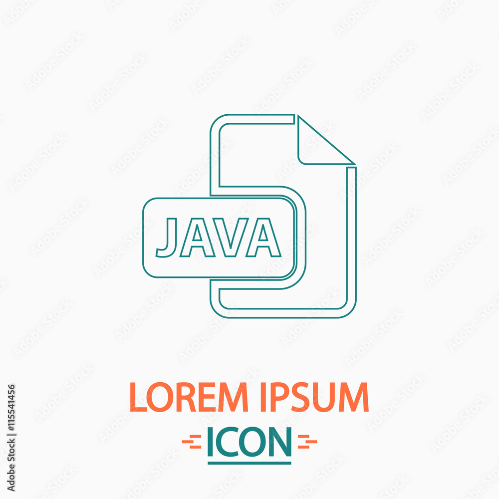 Poster java computer symbol