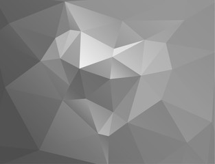 Polygonal horizontal background with heart