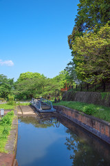 Fototapeta premium インクライン 蹴上舟溜り