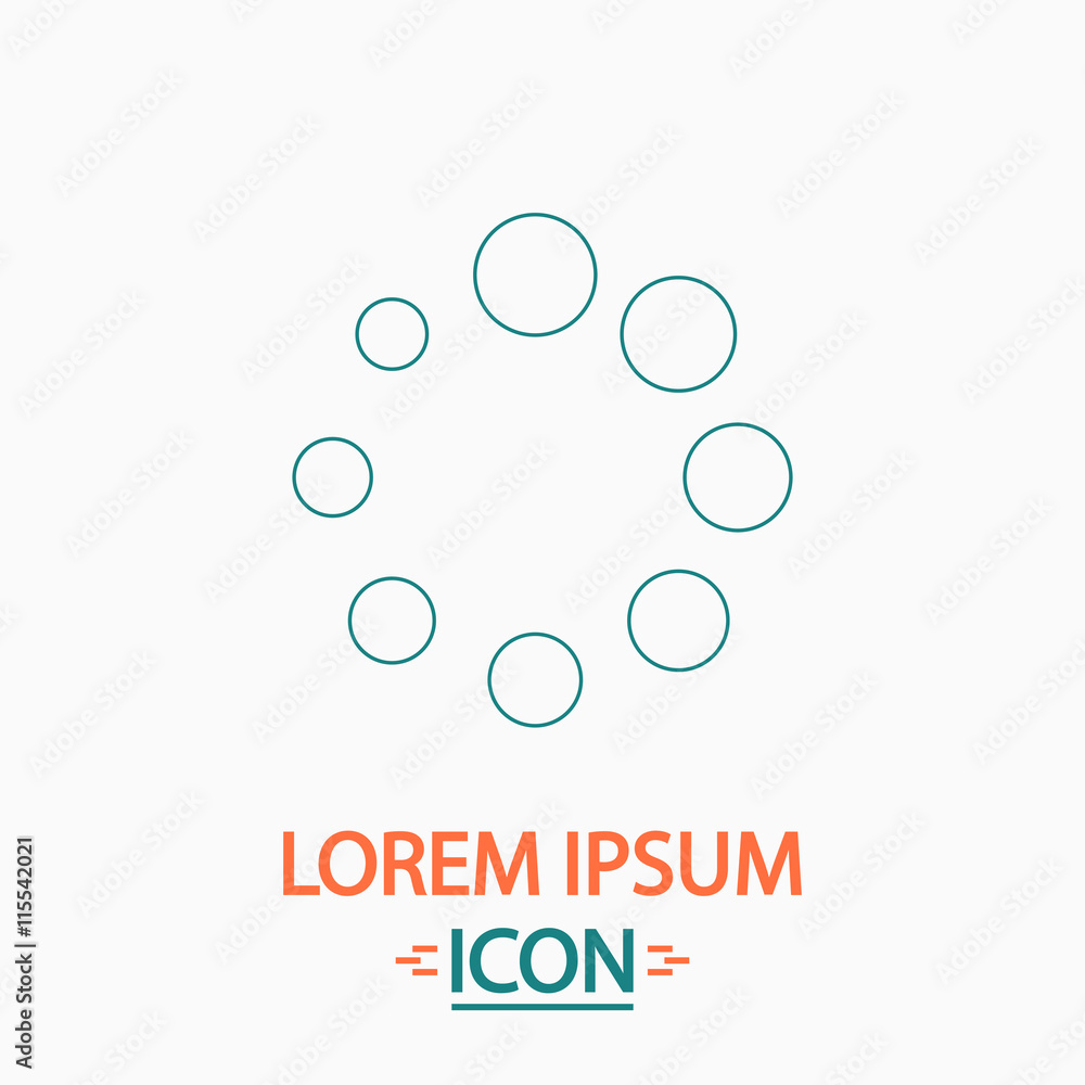 Poster buffering computer symbol