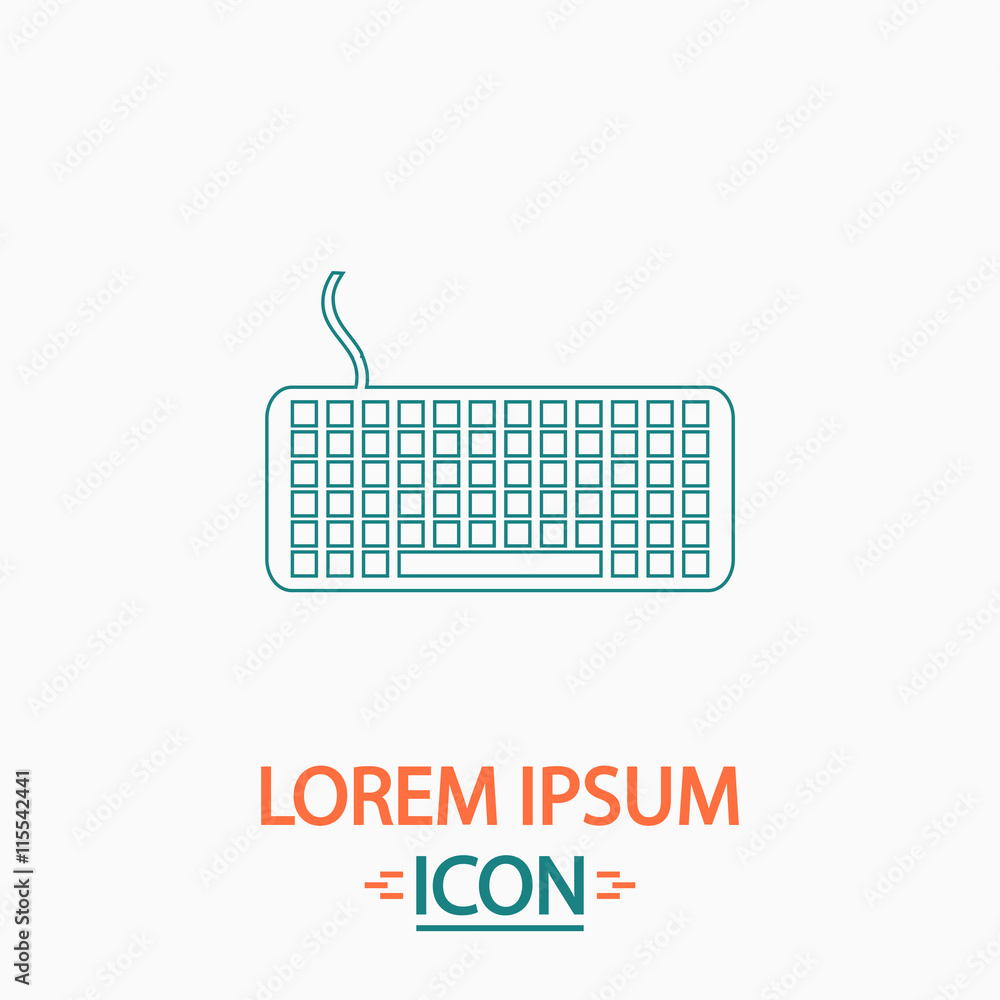 Poster keyboard computer symbol