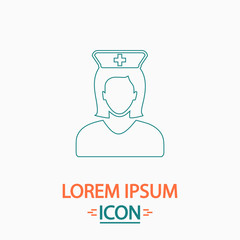 Nurse computer symbol