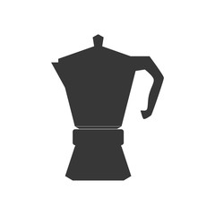 Drink concept represented by coffee kettle icon. Isolated and flat illustration 