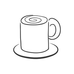 Drink concept represented by coffee mug icon. Isolated and flat illustration 