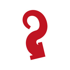 Direction concept represented by red arrow icon. Isolated and flat illustration 