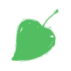 grunge green leaf icon