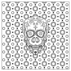 Mexican Day Of The Dead Skull.