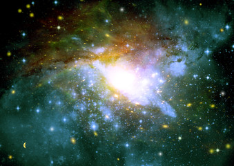 galaxy in a free space